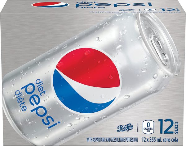 Diet Pepsi cola, 355 mL Cans, 12 Pack - Image 3