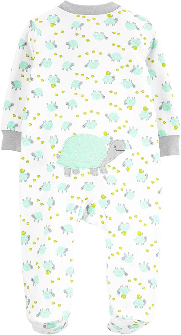 Simple Joys by Carter's Unisex-Baby Neutral 2-Pack Cotton Footed Sleep and Play - Image 3