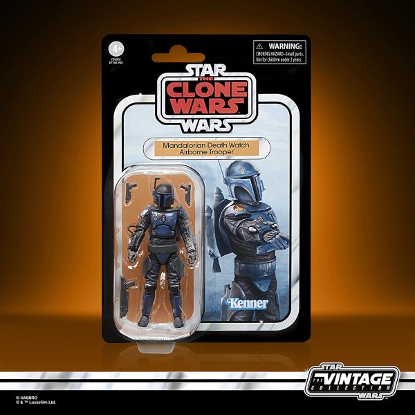 Star Wars The Vintage Collection Mandalorian Death Watch Airborne Trooper Toy 3.75-Inch-Scale Star Wars: The Clone Wars Figure Ages 4 and Up