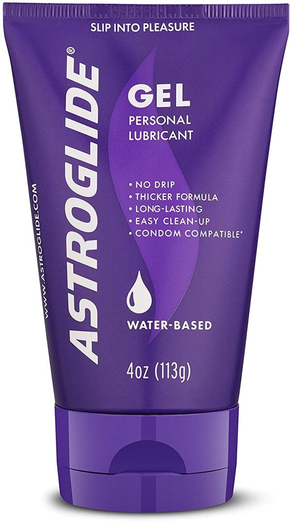 ASTROGLIDE Gel, Water-Based Lubricant Sex Gel for Couples, Men and Women (4 oz.) | Stay-Put Personal Lubricant | Long-Lasting Sex Lube | Condom Compatible | Made in The USA - Image 2