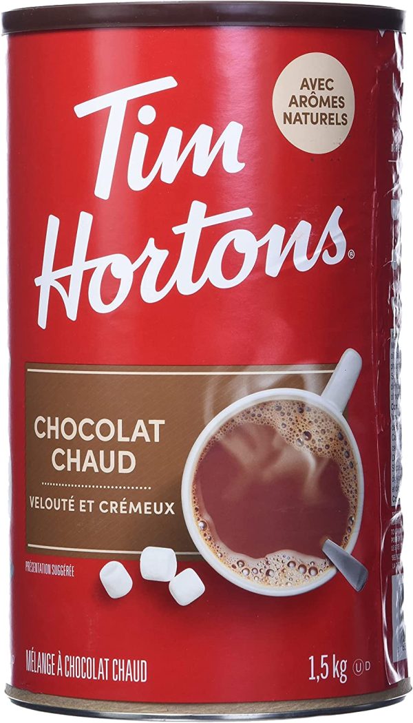 Tim Hortons Hot Chocolate Beverage Mix, Original, 1.5kg Can - Image 7