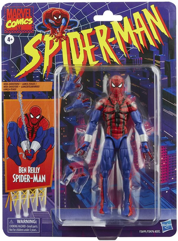 Marvel Legends Series Spider-Man 6-inch Spider-Man: Ben Reilly Action Figure Toy, Includes 5 Accessories: 4 Alternate Hands, 1 Web Line FX - Image 6