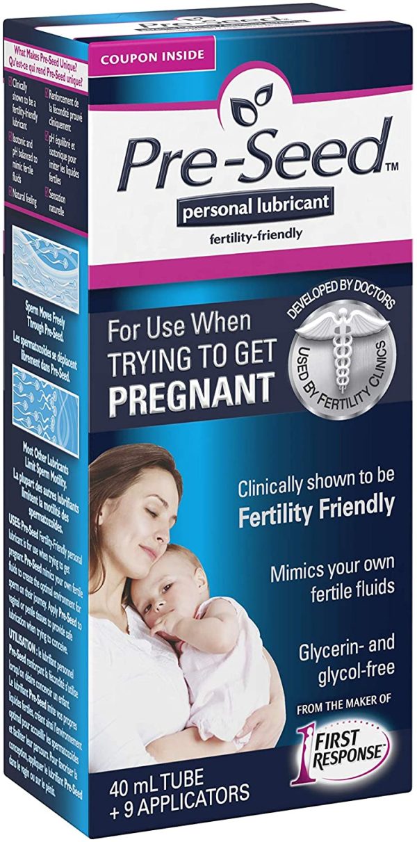 Pre-Seed Fertility Friendly Personal Lubricant, 40-mL Tube and 9 Applicators - Image 2