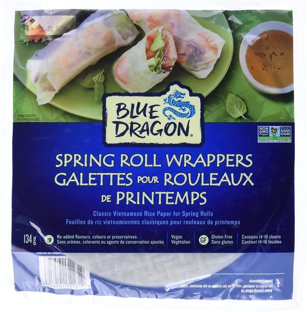 , Spring Roll Wrappers, Vietnamese Rice Paper, Gluten Free, Vegan, Non GMO, Contains 14-16 Sheets, 135g - Image 4