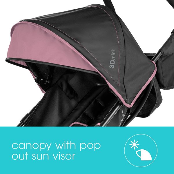 Summer Infant 3Dmini Convenience Stroller (Pink/Black) (32883)