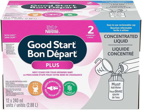 NESTL??GOOD START PLUS 2 Baby Formula, Concentrated Liquid 12 x 240 ml