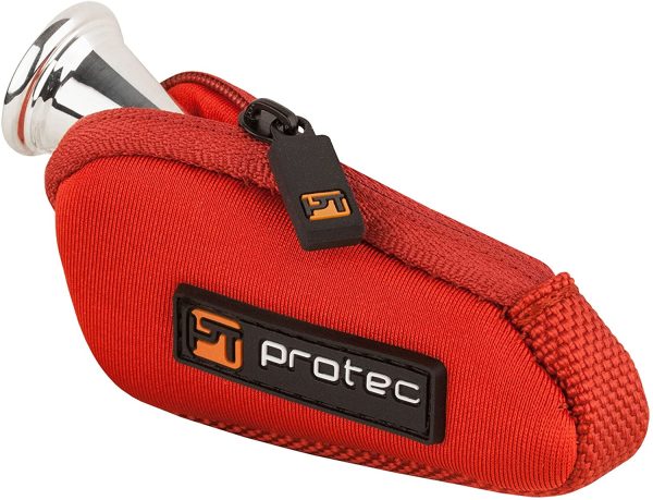 Protec French Horn Neoprene Mouthpiece Pouch, Red - Image 2