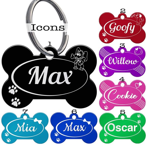 Cmart555 Distinctive Laser Engraved Dog Tags - Front and Back - Attractive Colours and Patterns - Image 7