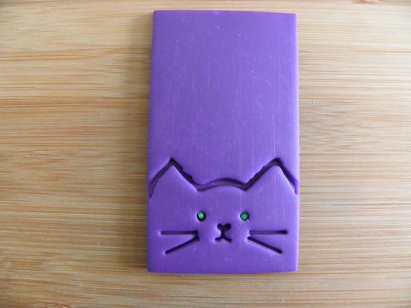 Cat Stamp for soap clays and cement - Image 2