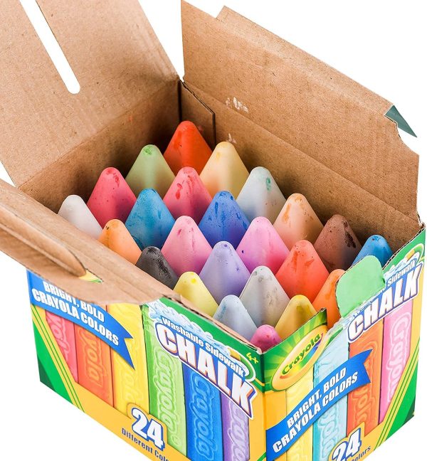 Crayola 24-Count Sidewalk Chalk Washable Toy Kit - Image 3