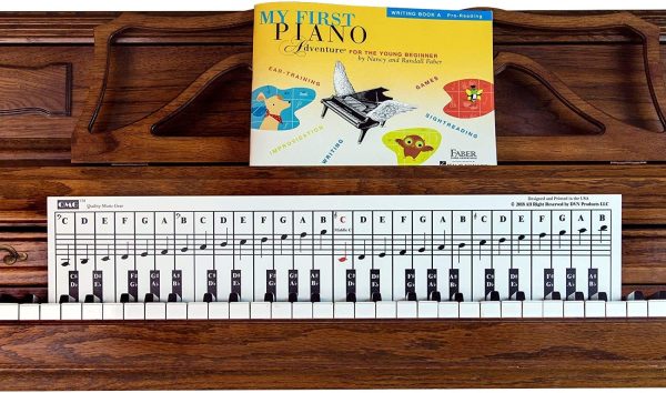 Piano Note Chart, Use Behind the Keys, Made with Foam PVC Sheet, Ideal Visual Tool for Beginners Learning Piano, Easy to Set Up, Cover Four Octaves, Made in USA - Image 2