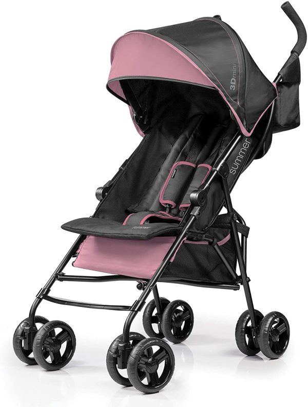 Summer Infant 3Dmini Convenience Stroller (Pink/Black) (32883) - Image 7