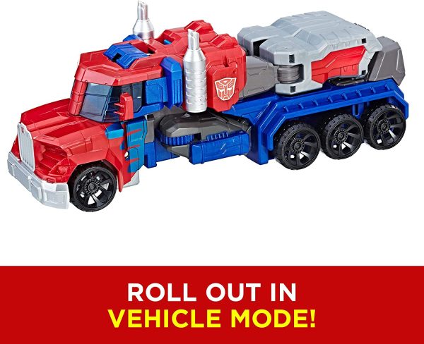 Transformers Toys Heroic Optimus Prime Action Figure - Timeless Large-Scale Figure, Changes into Toy Truck - Toys for Kids 6 and Up, 11-inch