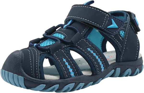 Apakowa Kid's Boy's Girls's Soft Sole Close Toe Sport Beach Sandals (Toddler/Little Kid) - Image 4