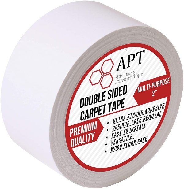 APT, Double Sided Carpet Tape for Area Rugs, Residue-Free, Industrial Strength Carpet Underlayment Adhesive. - Image 3