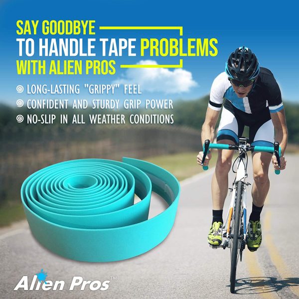 Alien Pros Bike Handlebar Tape EVA - Enhance Your Bike Grip with These Bicycle Handle bar Tape - Wrap Your Bike for an Awesome Comfortable Ride