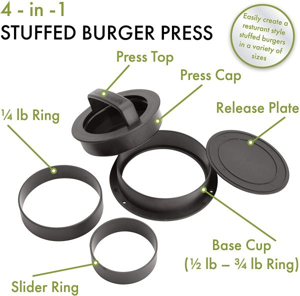 Cuisinart CSBP-200 Stuffed Burger Press, 4-in-1 - Image 8