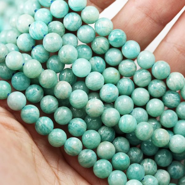 Natural Gemstone Beads for Making Jewellery Energy Healing Chakra Crystal Jewelry Beading Supplies Amazonite 4mm 15.5inch About 90-100 Beads - Image 3