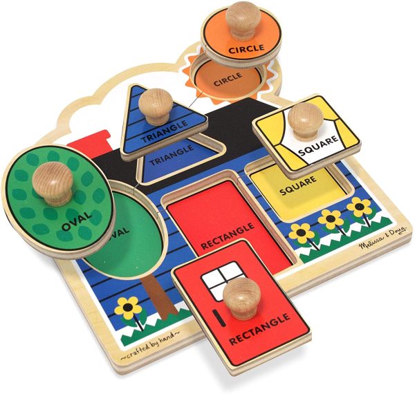 Melissa & Doug First Shapes Jumbo Knob Wooden Puzzle - Image 6