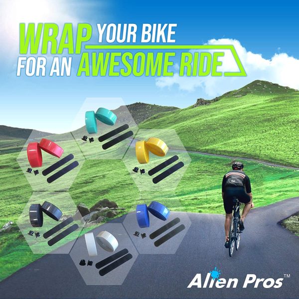 Alien Pros Bike Handlebar Tape EVA - Enhance Your Bike Grip with These Bicycle Handle bar Tape - Wrap Your Bike for an Awesome Comfortable Ride - Image 5