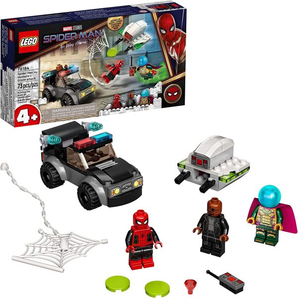 LEGO Marvel Spider-Man vs. Mysterio’s Drone Attack 76184 Building Kit (73 Pieces) - Image 6