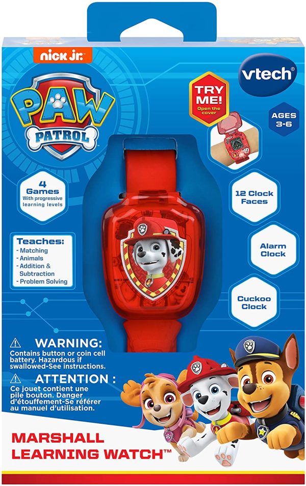 VTech PAW Patrol Marshall Learning Watch, Red - Image 3