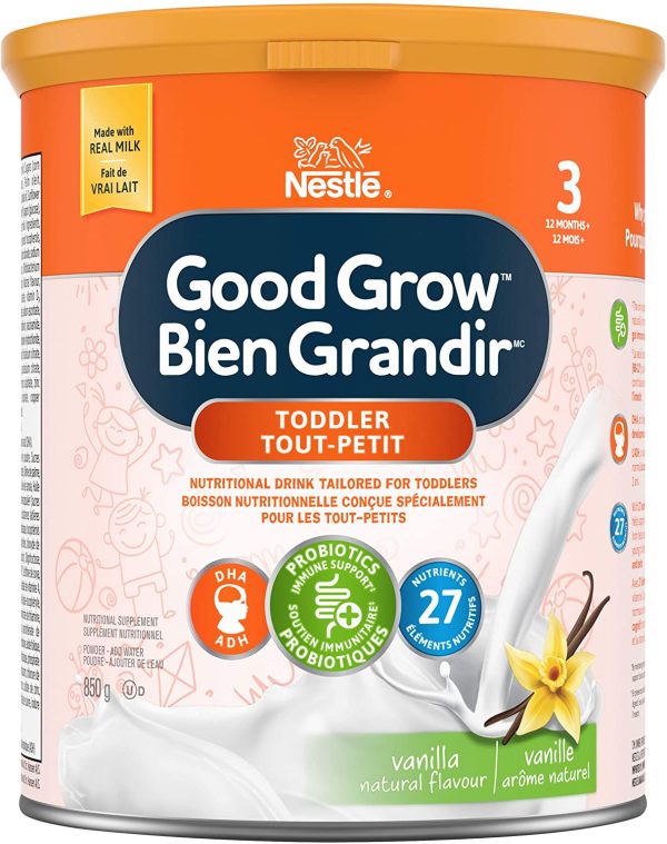 NESTL??GOOD GROW Stage 3 Nutritional Toddler Drink, 12+ months, Vanilla Flavour, 850 g - Image 2