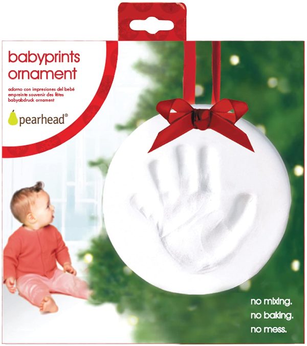 Pearhead Babyprints Baby's First Handprint or Footprint Ornament Kit, Easy No-Bake DIY, Christmas Baby Gift, 50010 - Image 9