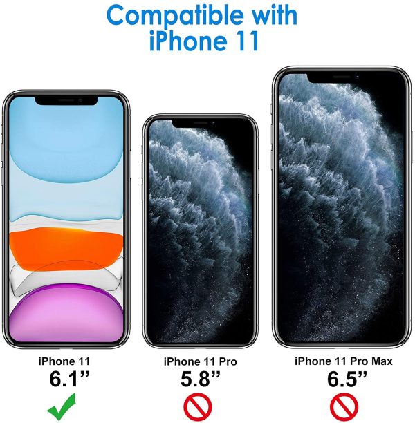 Case for iPhone 11 (2019) 6.1-Inch, Shock-Absorption Bumper Cover, Anti-Scratch Clear Back (HD Clear) - Image 4