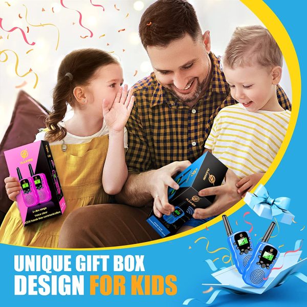 Toys for 3-12 Year Old Kids, Vary Toys Walkies Talkies for Kids Outdoor Toys for Kids 3-12 Year Old Kids Gifts Hiking Camping Games Cool Toys for Kids Age 3-12 Good Christmas Birthday Gifts Blue - Image 2