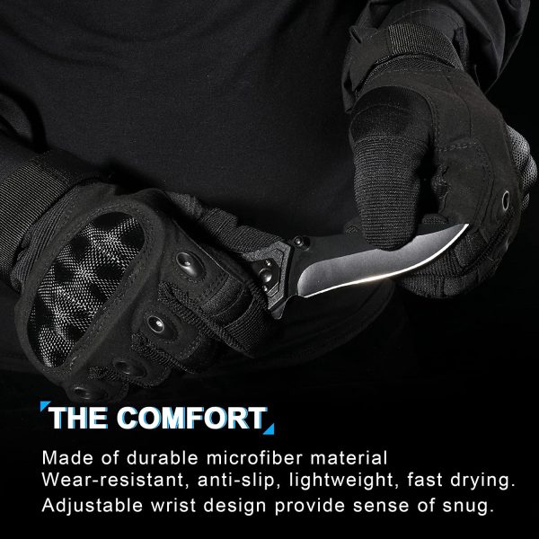 WTACTFUL Tactical Gloves for Men Touchscreen Military Gear Combat Shooting Motorcycle Gloves - Image 2