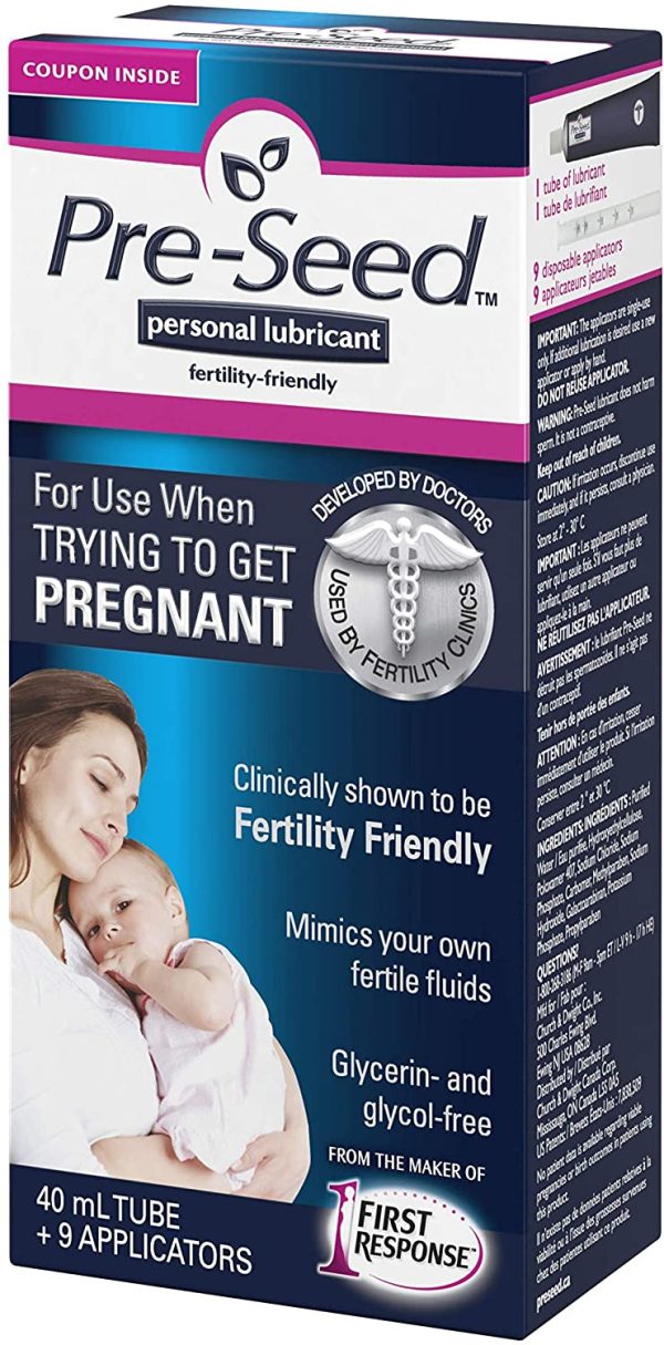 Pre-Seed Fertility Friendly Personal Lubricant, 40-mL Tube and 9 Applicators