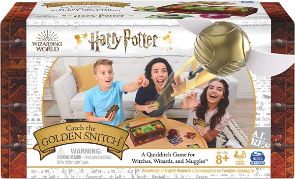 Spin Master Games Harry Potter Catch The Golden Snitch, A Quidditch Board Game for Witches, Wizards and Muggles, Family Game Ages 8 & up, (6059548)