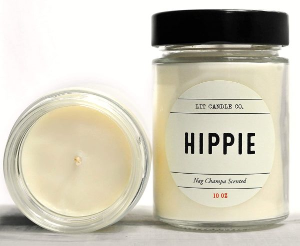 Soy Candles -"Hippie" Nag Champa Scented | Lit Candle Co.