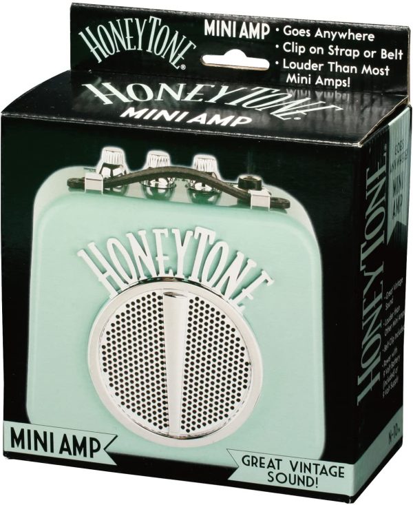 Danelectro Honeytone N-10 Guitar Mini Amp, Aqua - Image 4