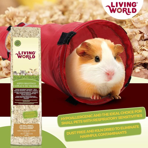 Living World Aspen Shavings Small Animal Bedding - 10 L (600 cu in) - Image 2