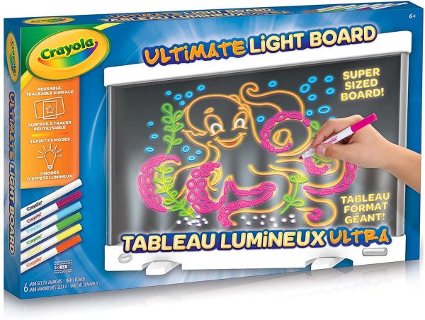 Crayola Canada Ultimate Light Board, Holiday Toys, Gift for Boys and Girls, Kids, Age 6, 7, 8, 9, Gifting (04-5179) - Image 2