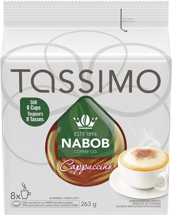 Tassimo Nabob Cappuccino Coffee Single Serve T-Discs - Image 5