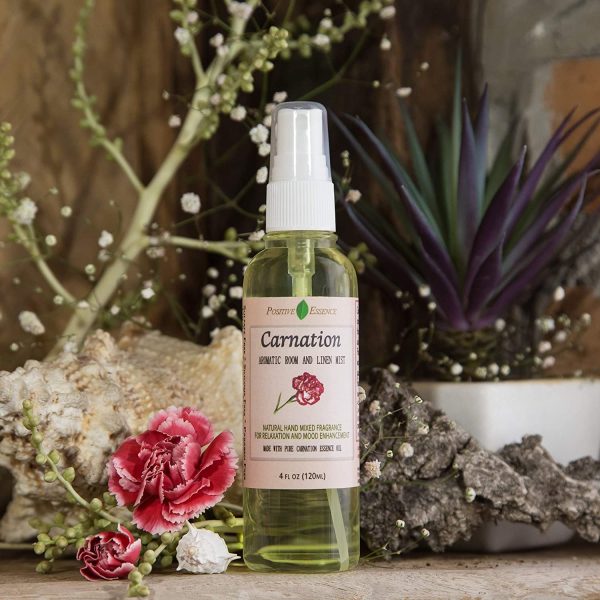 Carnation Linen & Room Spray, Natural Aromatic Bathroom Spray Made with Pure Essential Oils, Refreshing Home Fragrance for Relaxing The Mind & Body?M? - Image 6