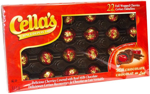 '- Milk Chocolate Covered Cherry - Deluxe Gift Box, 22 Count