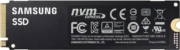 Samsung 980 PRO SSD 1TB - M.2 NVMe Interface Internal Solid State Drive with V-NAND Technology (MZ-V8P1T0B/AM)