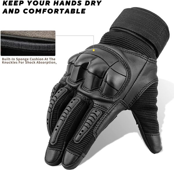 Tactical Gloves, Touch Screen Finger Mechanic Gloves , Military Gear Shooting Biking Motorbiking Hiking Airsoft Gloves - Image 7