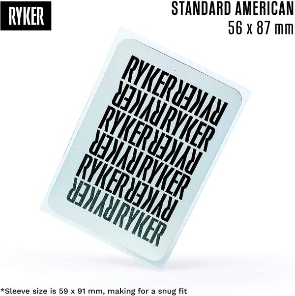 Ryker Sleeves Standard American Board Game Sleeves and Kpop Photocard Protectors (100 Qty, Clear, 56x87 mm) - Image 6