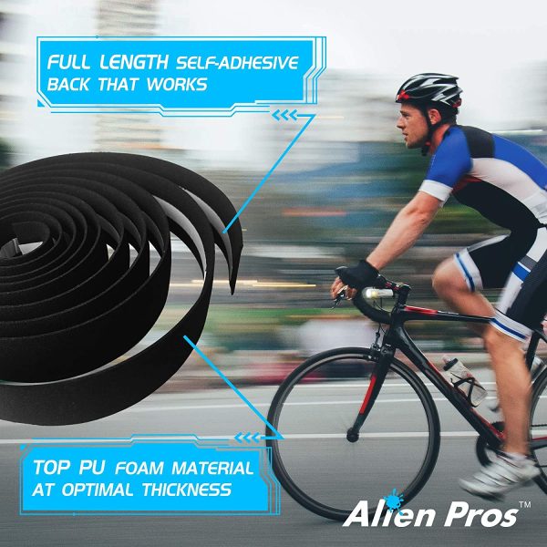 Alien Pros Bike Handlebar Tape EVA - Enhance Your Bike Grip with These Bicycle Handle bar Tape - Wrap Your Bike for an Awesome Comfortable Ride - Image 4