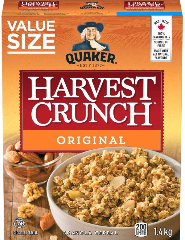 QUAKER HARVEST CRUNCH Original Granola Cereal, 1.4 kg - Image 9