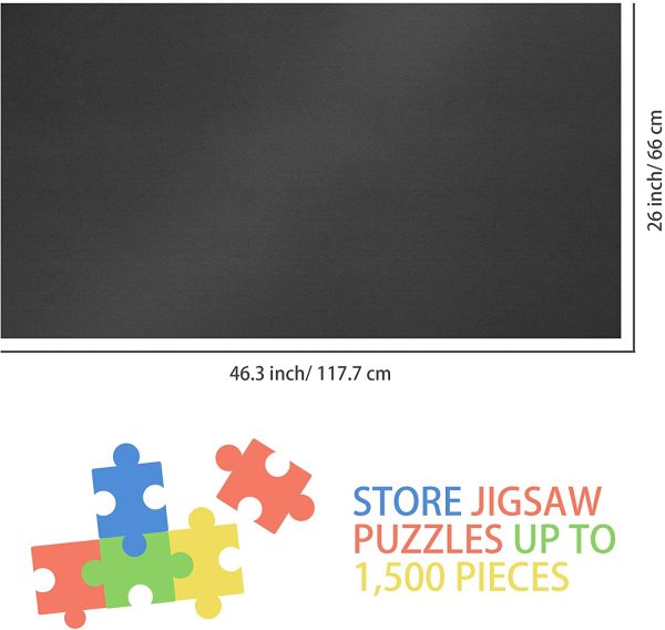 Lavievert Jigsaw Puzzle Roll Mat Puzzle Storage Puzzle Saver, Environmental Material, Store Jigsaw Puzzles Up to 1,500 Pieces - Image 5