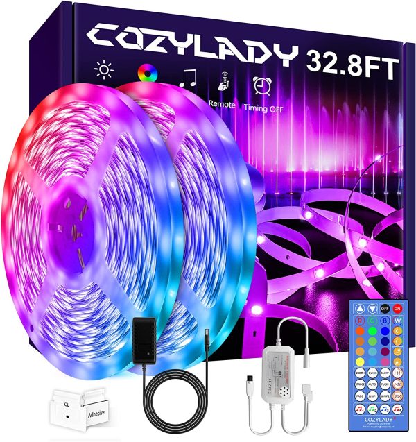 Cozylady Music LED Strip Lights 32.8ft, LED Lights Strip for Bedroom, Living Room, Party, Holiday - Image 7