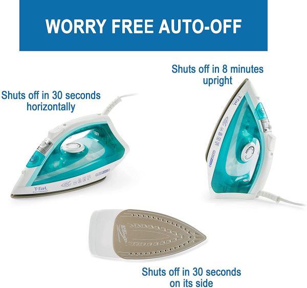 T-Fal FV1742 Eco Master Steam Iron, Blue - Image 2