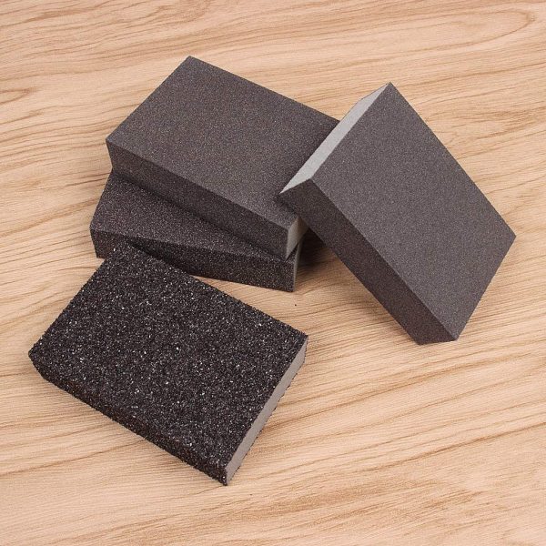 4 Pieces Sanding Blocks with 4 Different Grits(36,80,120,180) Coarse/Medium/Fine/Superfine Wet and Dry Sanding Sponge Washable and Reusable Sanding Pads for Wood Wall and Metal - Image 5