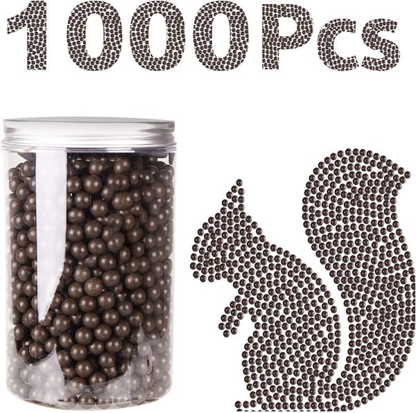 Slim Panda 600/1000/1200/1800 Pcs Clay Slingshot Ammo Ball 3/8 inch, 9-10mm Hard Clay Slingshot Ammo, Biodegradable Slingshot Ammo Balls with Waterproof Can Package - Image 3